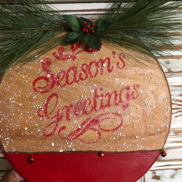 Season´s Greeting Door Hanger|Holiday Door...
